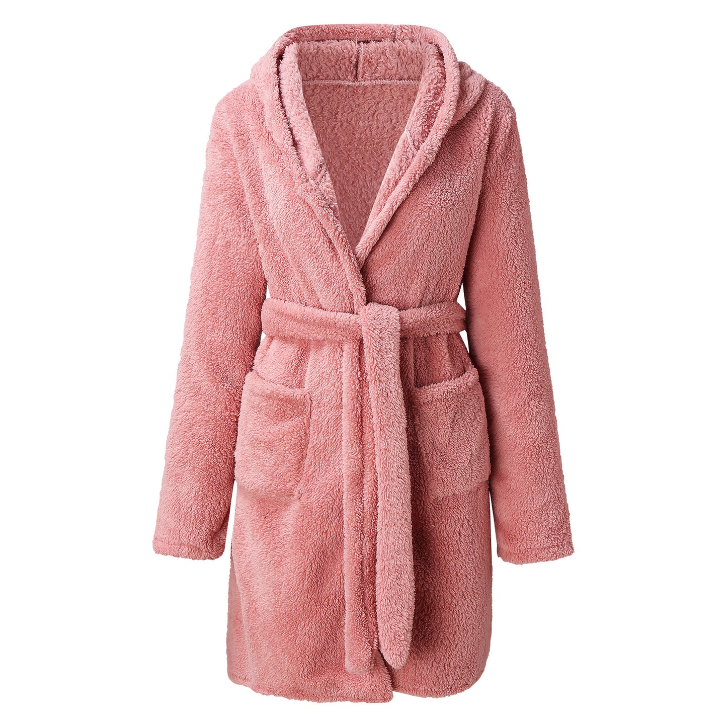 YIOIOIO Premium Robes for Women Soft Shawl Collar Warm Spa Bathrobe